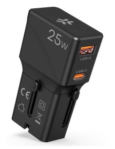 Celly MULTIPLUGSL25W Caricabatterie per dispositivi mobili Cuffie, Smartphone, Tablet Nero AC Ricarica rapida Interno