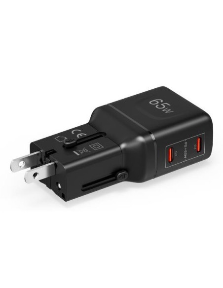 Celly MULTIPLUGSL65W Caricabatterie per dispositivi mobili Cuffie, Smartphone, Tablet Nero AC Ricarica rapida Interno
