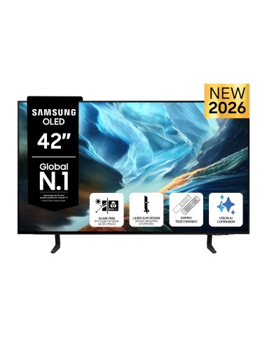 Samsung OLED AI TV 42" QE42S90HAEXZT 4K, Processore NQ4 AI Gen3, 4K AI Upscaling Pro, Glare Free, OLED HDR+, Motion Xcelerator