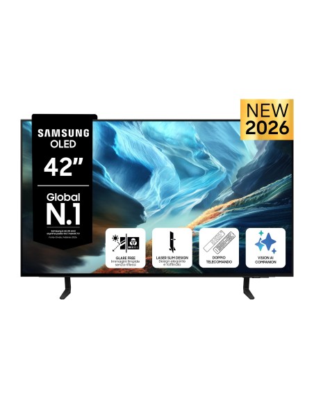 Samsung OLED AI TV 42" QE42S90HAEXZT 4K, Processore NQ4 AI Gen3, 4K AI Upscaling Pro, Glare Free, OLED HDR+, Motion Xcelerator