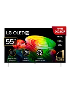 LG OLED AI 55'' Serie B6 OLED55B65LA, 4K, Nero perfetto, Dolby Vision, Processore α8 Gen3, 120Hz, G-Sync, SMART TV 2026