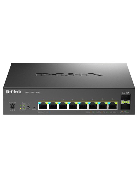 D-Link DMS-1250-10SPL Gestito L2 L3 2.5G Ethernet (100 1000 2500) Supporto Power over Ethernet (PoE) Nero