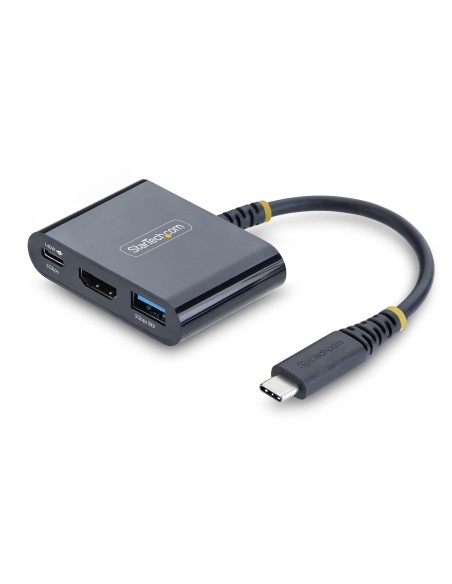 StarTech.com Adattatore Multiporta USB-C a HDMI con Ricarica PD 140W, HDMI 4K 60Hz, Hub USB 5Gbps, Mini Dock per MacBook, Dell,