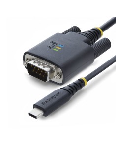 StarTech.com Cavo Adattatore USB-C a Null Modem Seriale 2m, FTDI, USB Type-C a DB9 RS232 Femmina, Mantenimento Porta COM, LED