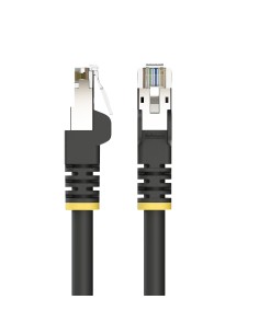 StarTech.com Cavo Ethernet Cat6A da esterno 7m nero, Snagless RJ45, S FTP, 23AWG rame puro, 500MHz, Patch Cord schermato per 2