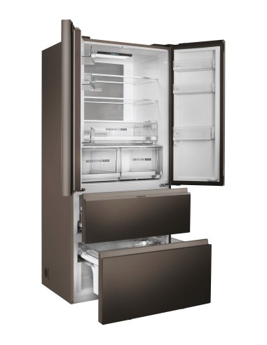 Haier HB18FGSAAA Libera installazione 539 L Argento, Titanio