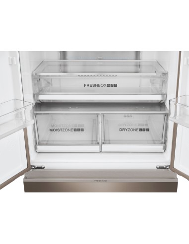 Haier HB18FGSAAA Libera installazione 539 L Argento, Titanio