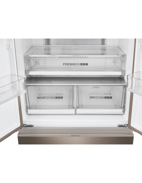 Haier HB18FGSAAA Libera installazione 539 L Argento, Titanio