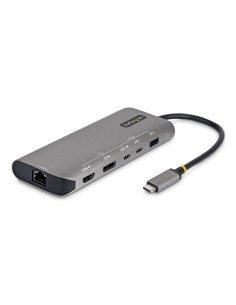 StarTech.com Adattatore Multiporta USB4 7-in-1, Dual 4K senza driver per macOS e Windows, ricarica PD 140W, Hub 3 porte 10Gbps,