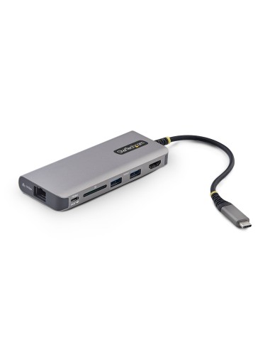 StarTech.com Adattatore USB-C a HDMI Multiporta, ricarica PD 140W, 4K 60Hz, Hub USB 10Gbps a 3 porte, slot SD, 2.5GbE, Mini