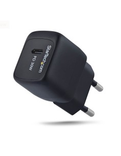 StarTech.com Caricatore USB-C da Parete 30W Nero, Alimentatore Portatile USB con Tecnologia GaN a Ricarica Rapida, Power