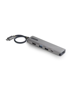 StarTech.com Adattatore USB-C a HDMI Multiport con Power Delivery 140W, 4K 60Hz, Hub USB 10Gbps, Mini Dock Tipo-C per MacBook,