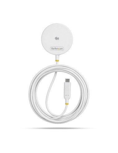 StarTech.com Caricatore Wireless Magnetico Qi2.2 Certificato 25W, Compatibile MagSafe per iPhone 17 16 Pro Pro Max, Cavo USB-C