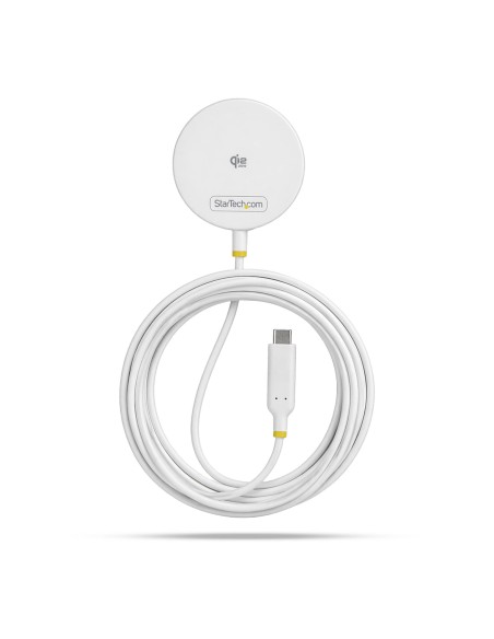 StarTech.com Caricatore Wireless Magnetico Qi2.2 Certificato 25W, Compatibile MagSafe per iPhone 17 16 Pro Pro Max, Cavo USB-C