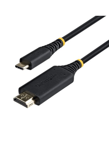 StarTech.com Cavo Adattatore USB-C a HDMI 2m, Connettore HDMI a Presa Rinforzata 4K60Hz, Compatibile Thunderbolt, HDR,