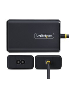 StarTech.com Caricatore USB-C da 65W per Laptop con Cavo USB-C Integrato da 1,5 m, Alimentatore per Dell, XPS, HP ProBook, 2