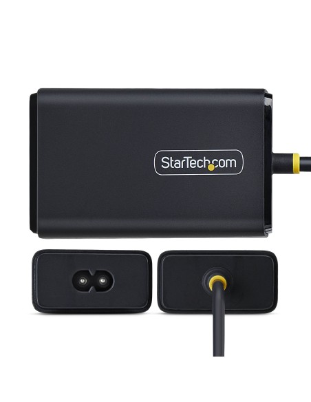 StarTech.com Caricatore USB-C da 65W per Laptop con Cavo USB-C Integrato da 1,5 m, Alimentatore per Dell, XPS, HP ProBook,