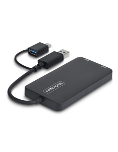 StarTech.com Adattatore USB a doppio HDMI, USB A C a 2 display HDMI (1x 4K30Hz, 1x 1080p), cavo da 11 cm, adattatore da USB 3.0 2