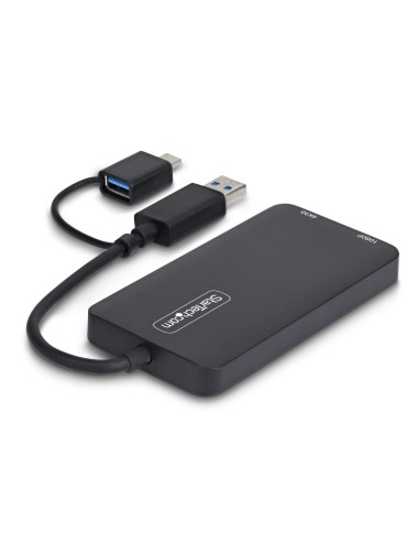 StarTech.com Adattatore USB a doppio HDMI, USB A C a 2 display HDMI (1x 4K30Hz, 1x 1080p), cavo da 11 cm, adattatore da USB 3.0