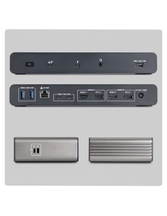 StarTech.com 206UE-TB5USB4DOCK replicatore di porte e docking station per laptop Cablato Thunderbolt 5 Nero, Grigio 2
