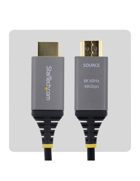 StarTech.com Cavo HDMI 2.1 Ibrido Attivo Ottico (AOC) 15m CMP Plenum, 8K 60Hz, 48Gbps, eARC, Certificato Ultra High Speed HDMI