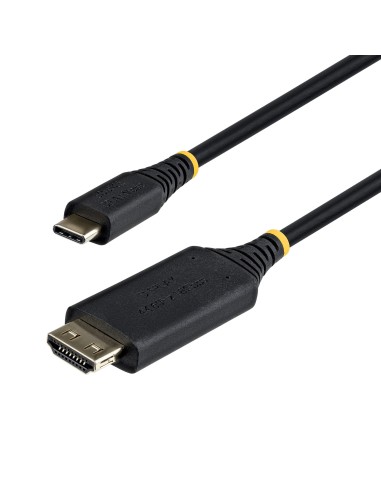 StarTech.com Cavo Adattatore USB-C a HDMI 1m, Connettore HDMI a Presa Rinforzata 4K60Hz, Compatibile Thunderbolt, HDR,