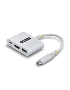StarTech.com Adattatore Multiporta USB-C a HDMI con Ricarica PD 140W, HDMI 4K 60Hz, Hub USB 5Gbps, Mini Dock per MacBook, Dell,