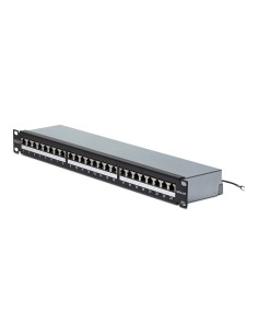 StarTech.com Patch Panel Cat6a STP 24 Porte 1U, Montabile su Rack 19", RJ45 Schermato, 110 Type Punch Down