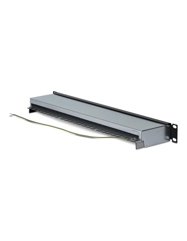 StarTech.com Patch Panel Cat6a STP 24 Porte 1U, Montabile su Rack 19", RJ45 Schermato, 110 Type Punch Down