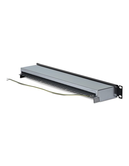 StarTech.com Patch Panel Cat6a STP 24 Porte 1U, Montabile su Rack 19", RJ45 Schermato, 110 Type Punch Down
