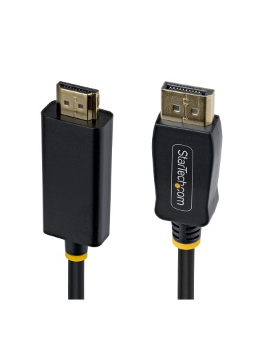 StarTech.com 3m DisplayPort to HDMI Adapter Cable with Gripping Connectors, 4K 60Hz, HDR, Uni-Directional DP to HDMI Video