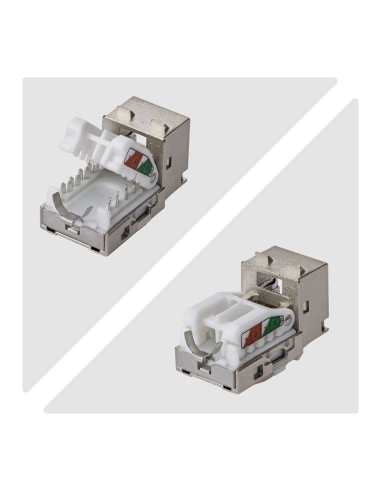 StarTech.com Connettore Keystone RJ45 Cat6a STP, Confezione da 10 Prese Ethernet Schermate per Scatola a Muro, Senza Attrezzi a