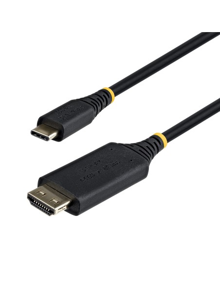 StarTech.com Cavo Adattatore USB-C a HDMI 3m, Connettore HDMI a Presa Rinforzata 4K60Hz, Compatibile Thunderbolt, HDR,