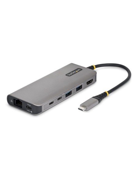 StarTech.com Adattatore USB-C a HDMI Multiport con Power Delivery 140W, 4K 60Hz, Hub 5 Porte USB 5Gbps, GbE, Mini Dock Tipo-C