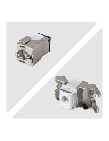 StarTech.com Connettore Keystone RJ45 Cat6a STP, Confezione da 10 Prese Ethernet Schermate per Scatola a Muro, Senza Attrezzi a