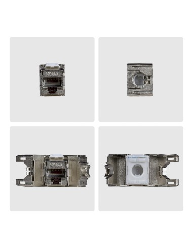StarTech.com Connettore Keystone RJ45 Cat6a STP, Confezione da 10 Prese Ethernet Schermate per Scatola a Muro, Senza Attrezzi a