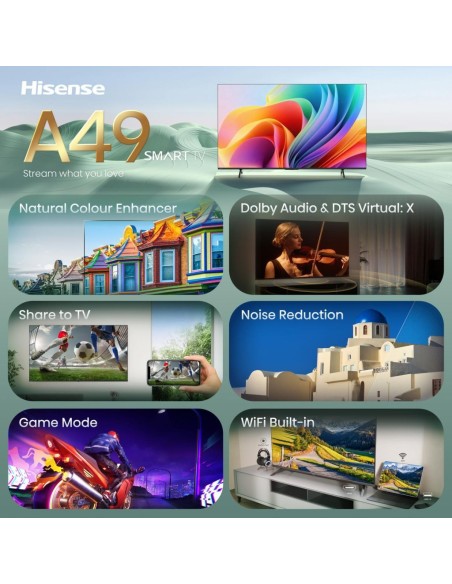 Hisense 32A49S 81,3 cm (32") HD Smart TV Wi-Fi Nero
