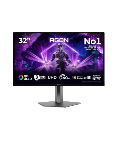 AOC AGON PRO AG326UZD2 Monitor PC 80 cm (31.5") 3840 x 2160 Pixel 4K Ultra HD OLED Nero