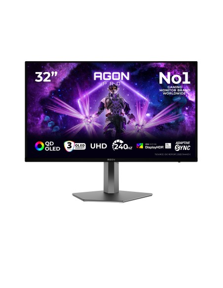 AOC AGON PRO AG326UZD2 Monitor PC 80 cm (31.5") 3840 x 2160 Pixel 4K Ultra HD OLED Nero