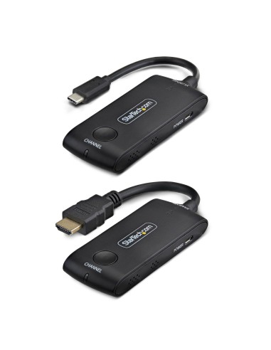 StarTech.com Extender Wireless USB-C a HDMI per Sale Riunioni e Huddle Space, 4K 60Hz, Portata 20m, Alimentazione USB, Kit