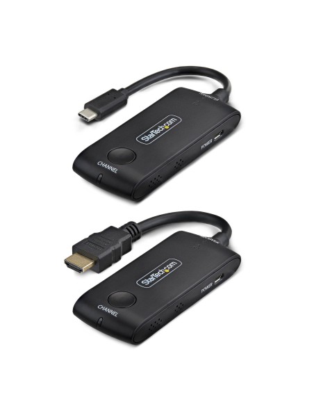 StarTech.com Extender Wireless USB-C a HDMI per Sale Riunioni e Huddle Space, 4K 60Hz, Portata 20m, Alimentazione USB, Kit