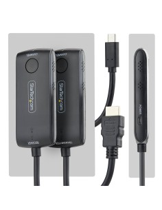 StarTech.com Extender Wireless USB-C a HDMI per Sale Riunioni e Huddle Space, 4K 60Hz, Portata 20m, Alimentazione USB, Kit 2