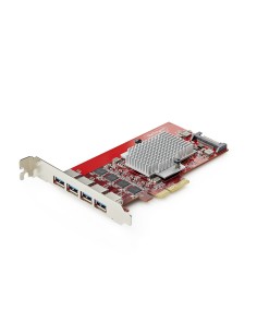 StarTech.com Scheda PCIe USB-A a 4 porte, USB 3.2 a 10 Gbps, Scheda di espansione PCI Express 3.0, 4 controller USB