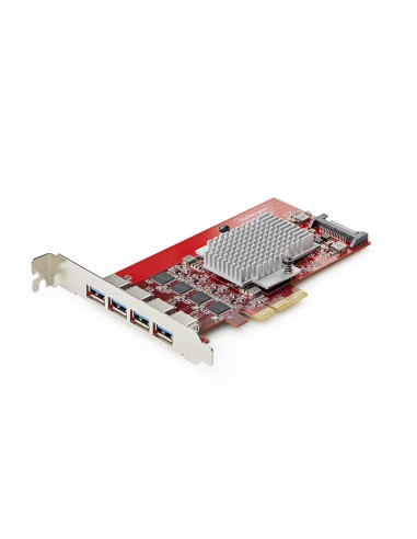 StarTech.com Scheda PCIe USB-A a 4 porte, USB 3.2 a 10 Gbps, Scheda di espansione PCI Express 3.0, 4 controller USB
