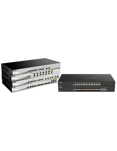 D-Link DXS-1210-16TC E switch di rete Gestito L2 10G Ethernet (100 1000 10000) Grigio