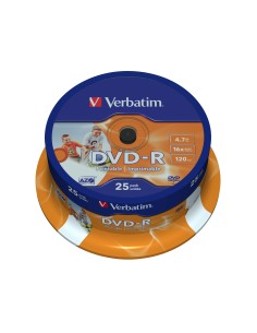 Verbatim 43538 DVD vergine 4,7 GB DVD-R 25 pz