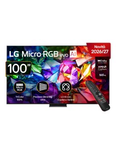 LG Micro RGB 100'' Serie MRGB96 100MRGB96B6, 4K, RGB Primary Color Ultra, Dolby Vision, Dual AI Engine, SMART TV 2026