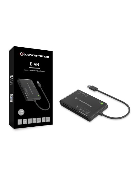 Conceptronic BIAN01B lettore di card readers Interno USB 3.2 Gen 1 (3.1 Gen 1) Nero