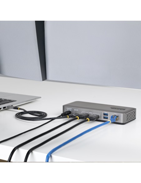 StarTech.com Docking Station USB-C Dual Monitor, HDMI 4K 60Hz, Ricarica Laptop 100W, Ethernet 1GbE, Senza Driver, Dock