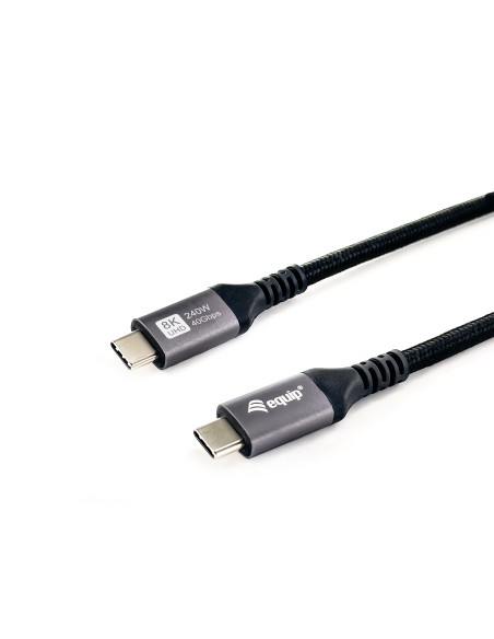 Equip 128380 cavo USB USB4 Gen 3x2 0,5 m USB C 40 Gbit s 240 W Nero